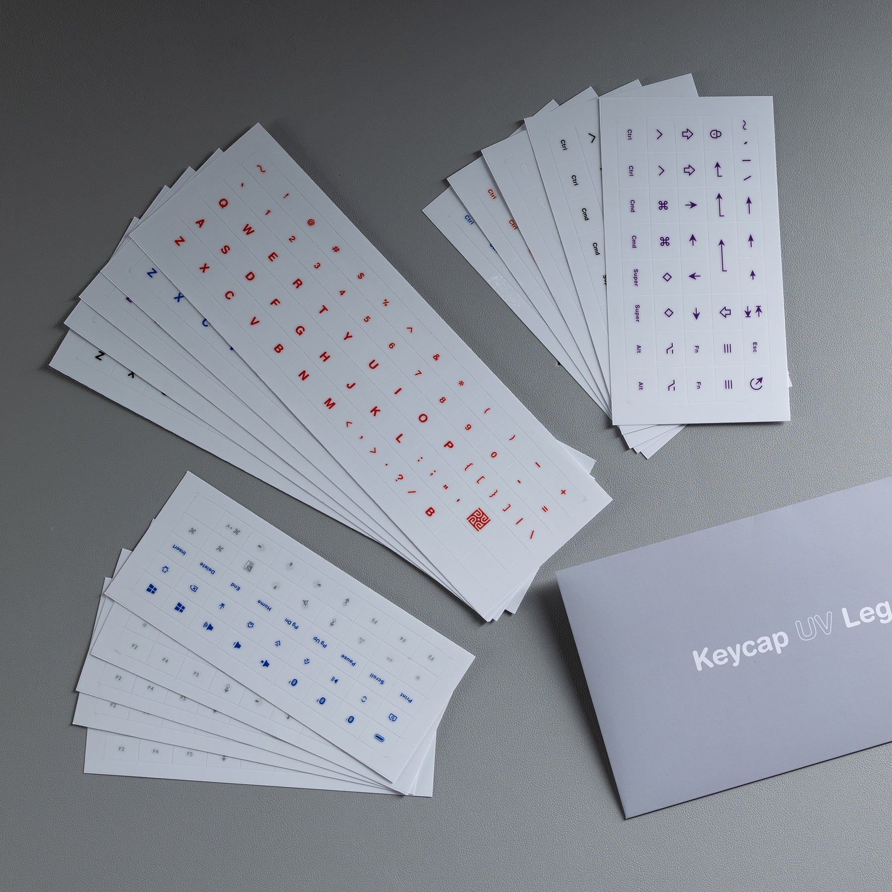 Keycap UV Legend Stickers